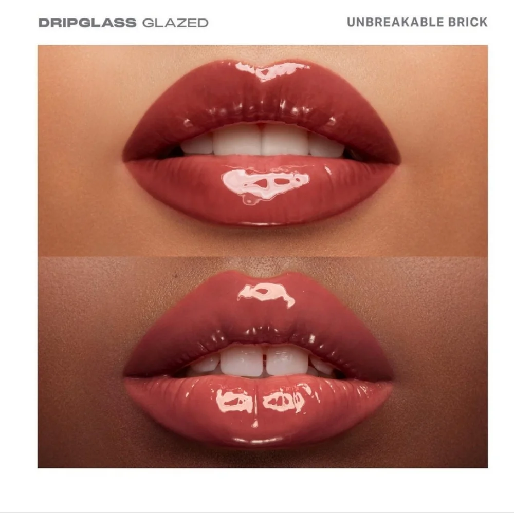Morphe Dripglass Glazed High Shine Lip Gloss Shade: Unbreakable Brick (Warm Red)